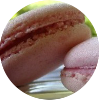Macarons framboise parfum  l'ylang-ylang