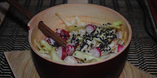 Salade de chou  la japonaise