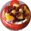 Ptes au lait aux fruits exotiques