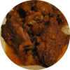 Saut de veau aux poivrons, tomates et olives