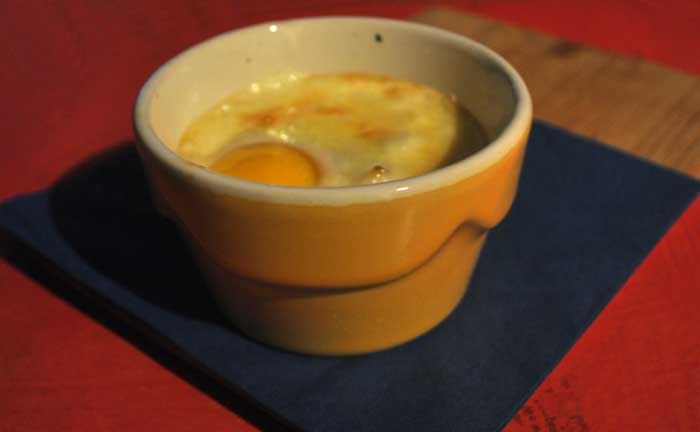 Oeuf cocotte aux pinards