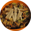 Salade de chou rouge aux poires et avocat